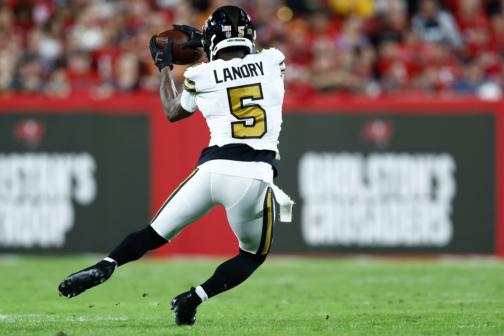 New Orleans Saints - Jarvis Landry catches ball over camper at his annual  Youth Camp.