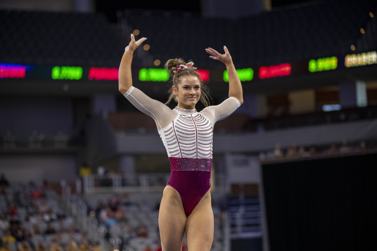 OU Gymnastics Oklahoma Lands Six On All Big 12 Team Sports Illustrated Oklahoma Sooners News