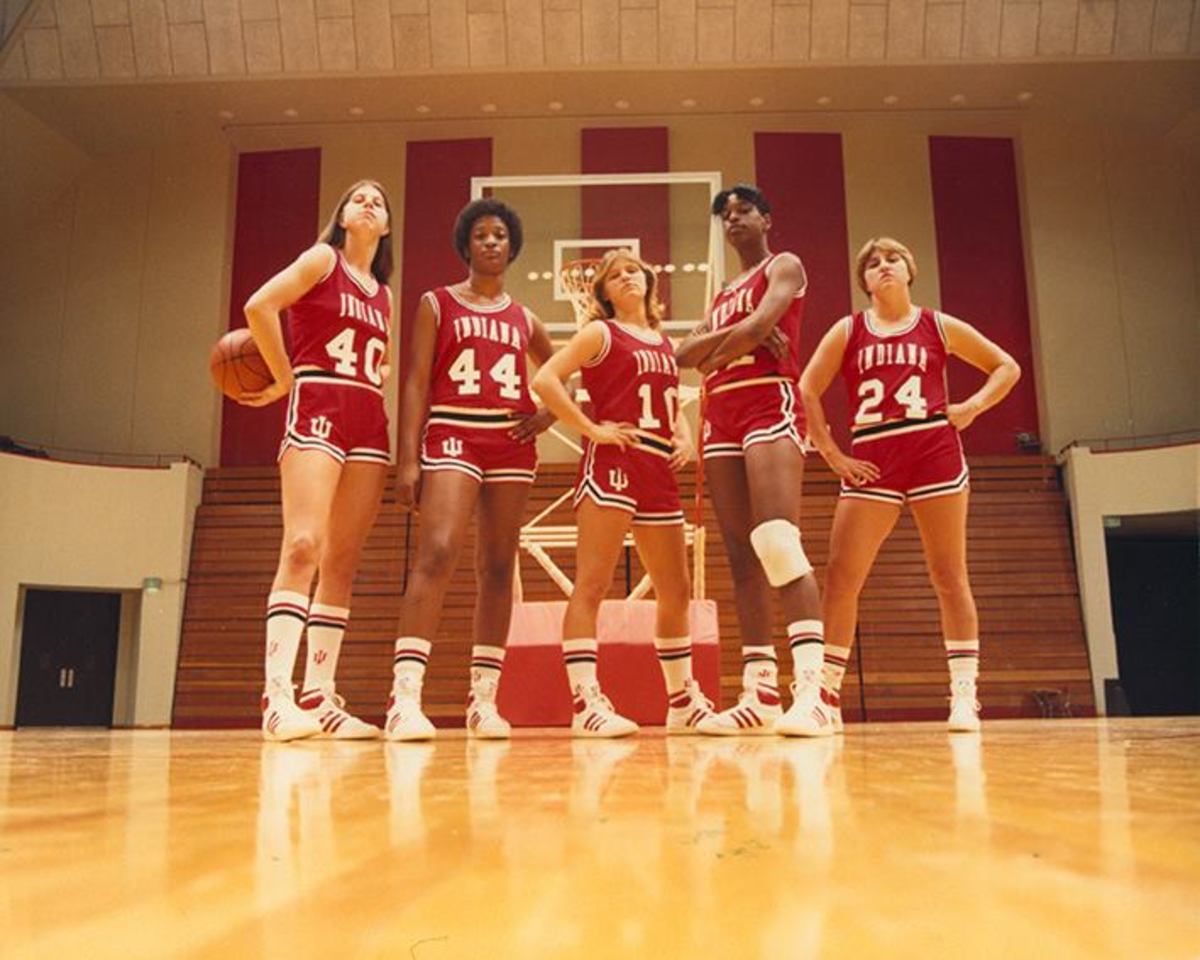 Julie Kronenberger, Rachelle Bostic, Amy Metheny, Denise Jackson, Kim Land, 1982-83 in Assembly Hall