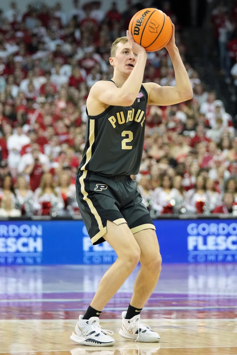 purdue at wisconsin fletcher loyer free throw