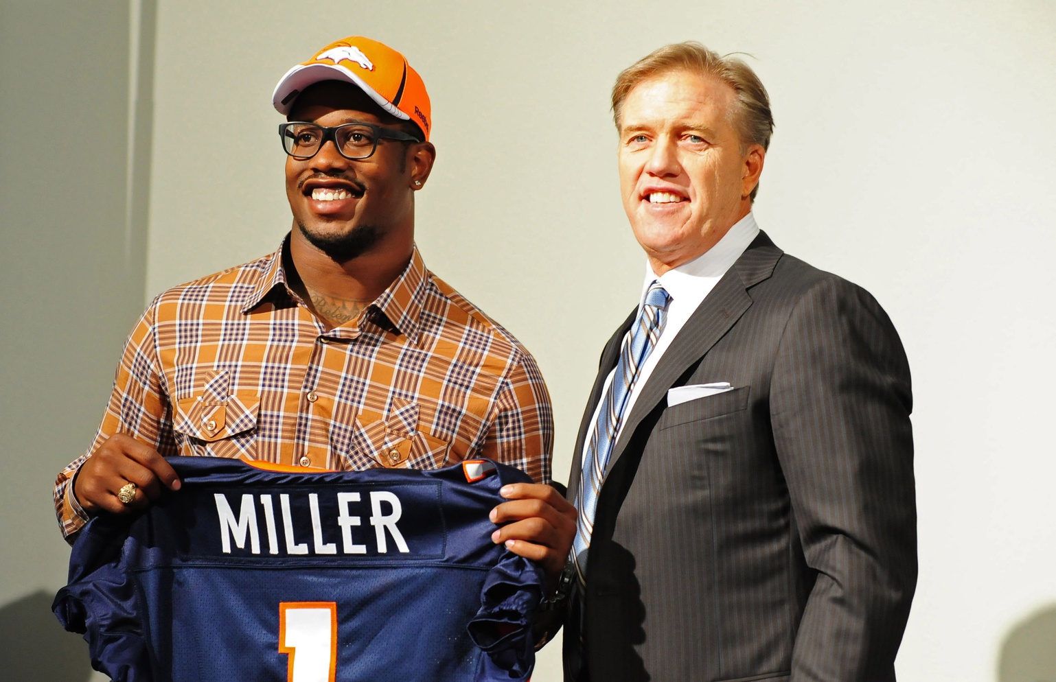 denver broncos plaid shirt