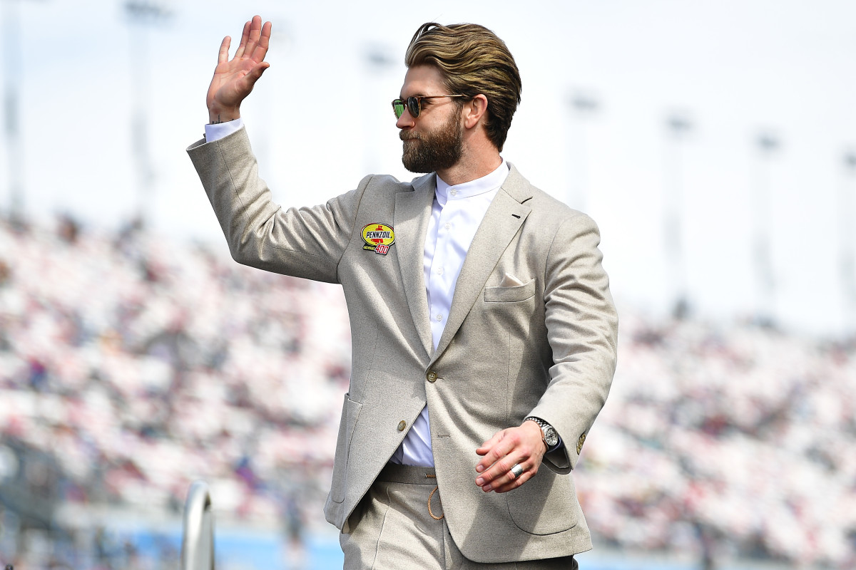 Philadelphia Phillies Star Bryce Harper Acts As Grand Marshal At Nascar Race Sports