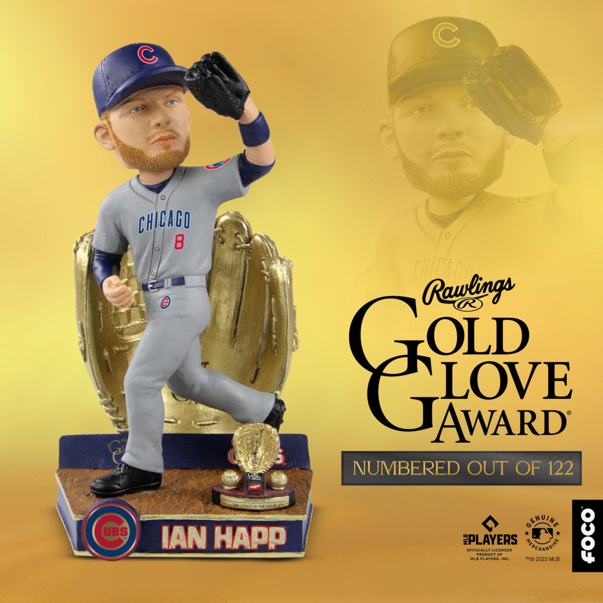 FOCO USA Launches Chicago Cubs Gold Glove Bobbleheads Collection