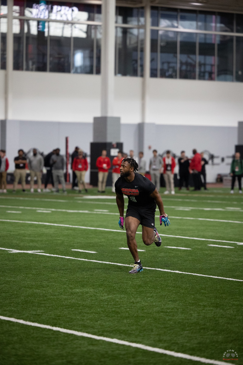 Georgia Safety Chris Smith at Georgia Pro Day