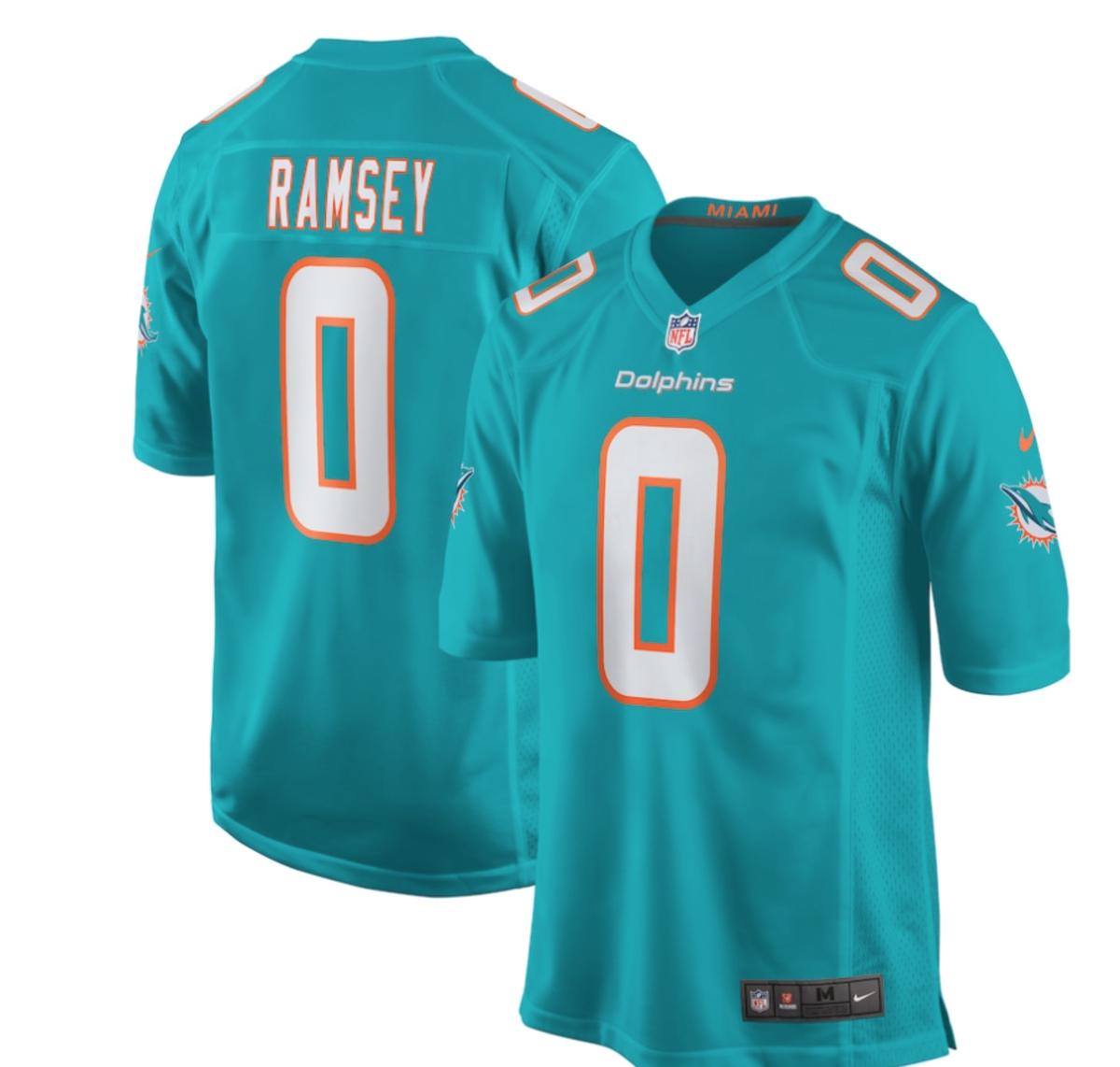 Jalen Ramsey Miami Dolphins Nike Team Color Game Jersey - $129.99