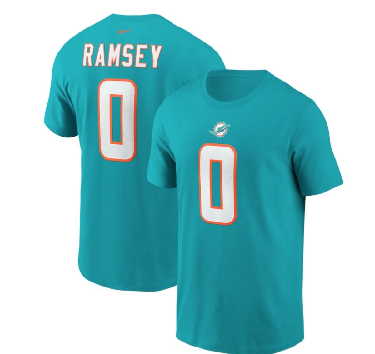 Jalen Ramsey Miami Dolphins Nike Player Name & Number T-Shirt - $39.99