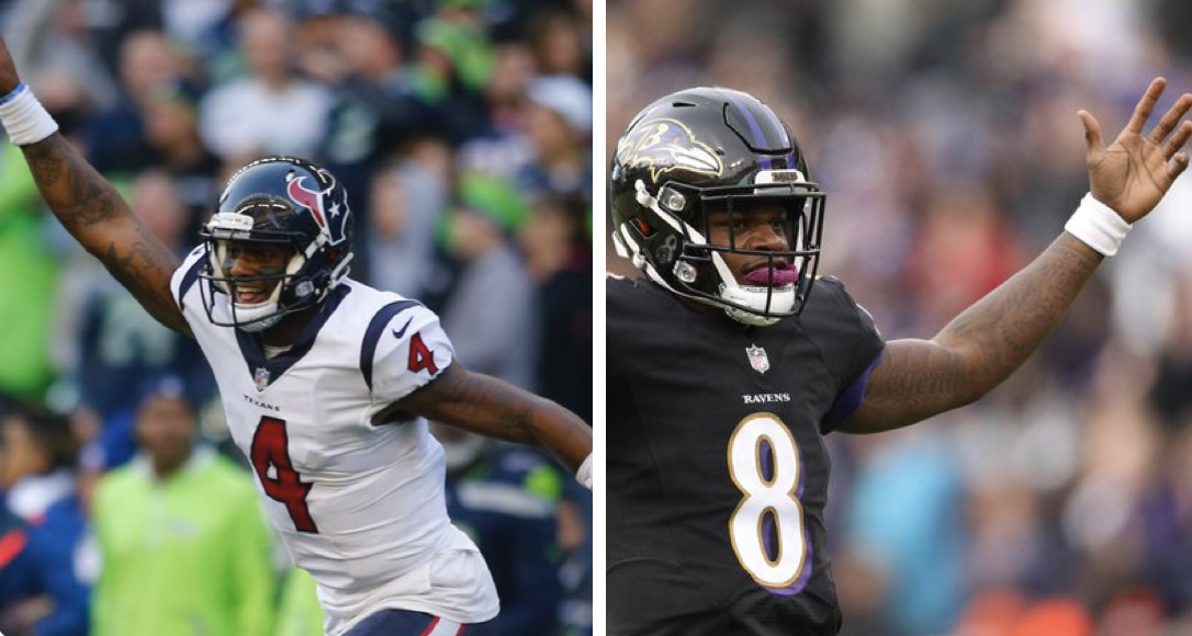 Texans QB Deshaun Watson gives Ravens' Lamar Jackson 'MVP' jersey - Sports  Illustrated