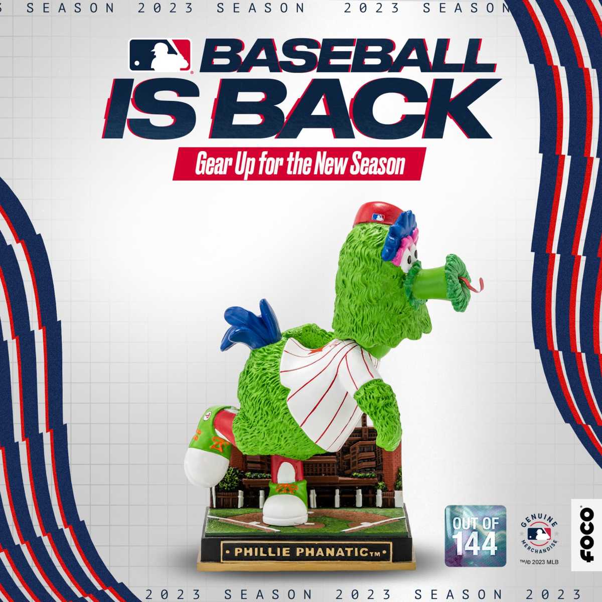 FOCO USA Releases Philadelphia Phillies MLB Opening Day Mascot