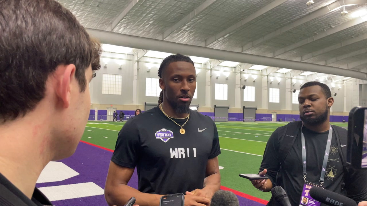 WATCH! Quentin Johnston at TCU Pro Day Sports Illustrated TCU