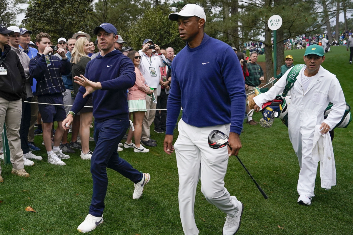 Masters 2023 Nine Photos of Tiger Woods’ Monday Practice Round at