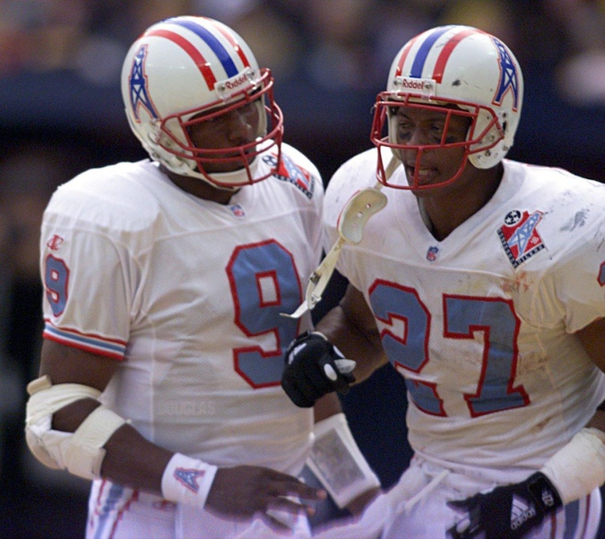 AFL Throwback Uniforms  Tennessee titans football, Houston oilers