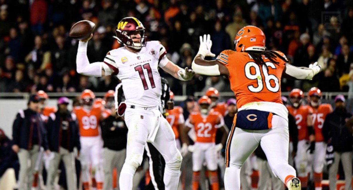 Chicago Bears defensive tackle Armon Watts (96) walks off the