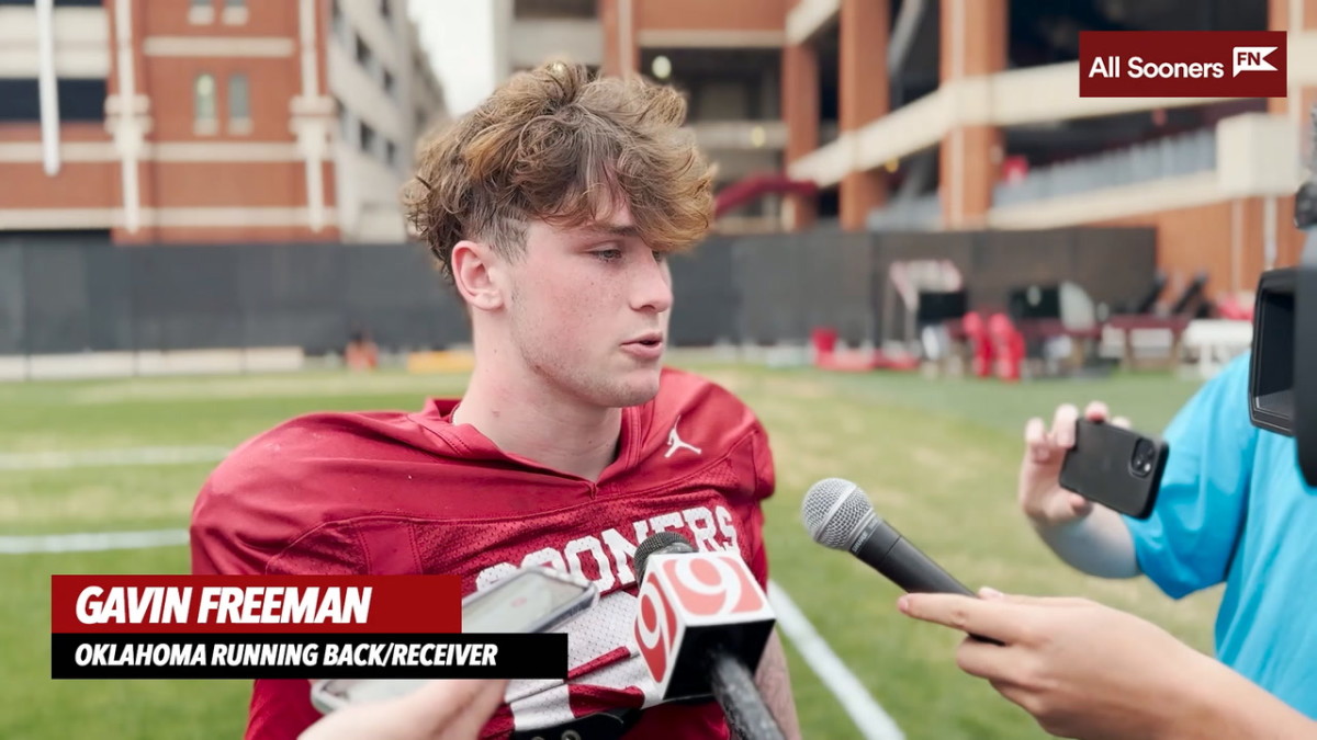 WATCH Oklahoma WR Gavin Freeman Interview Sports Illustrated Oklahoma Sooners News Analysis