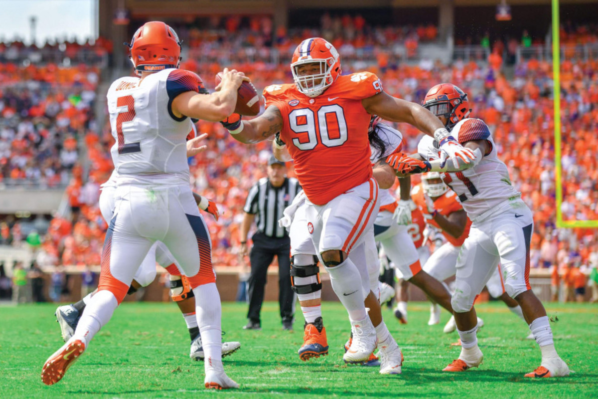 Dexter Lawrence tallied 10.0 sacks during his time at Clemson.