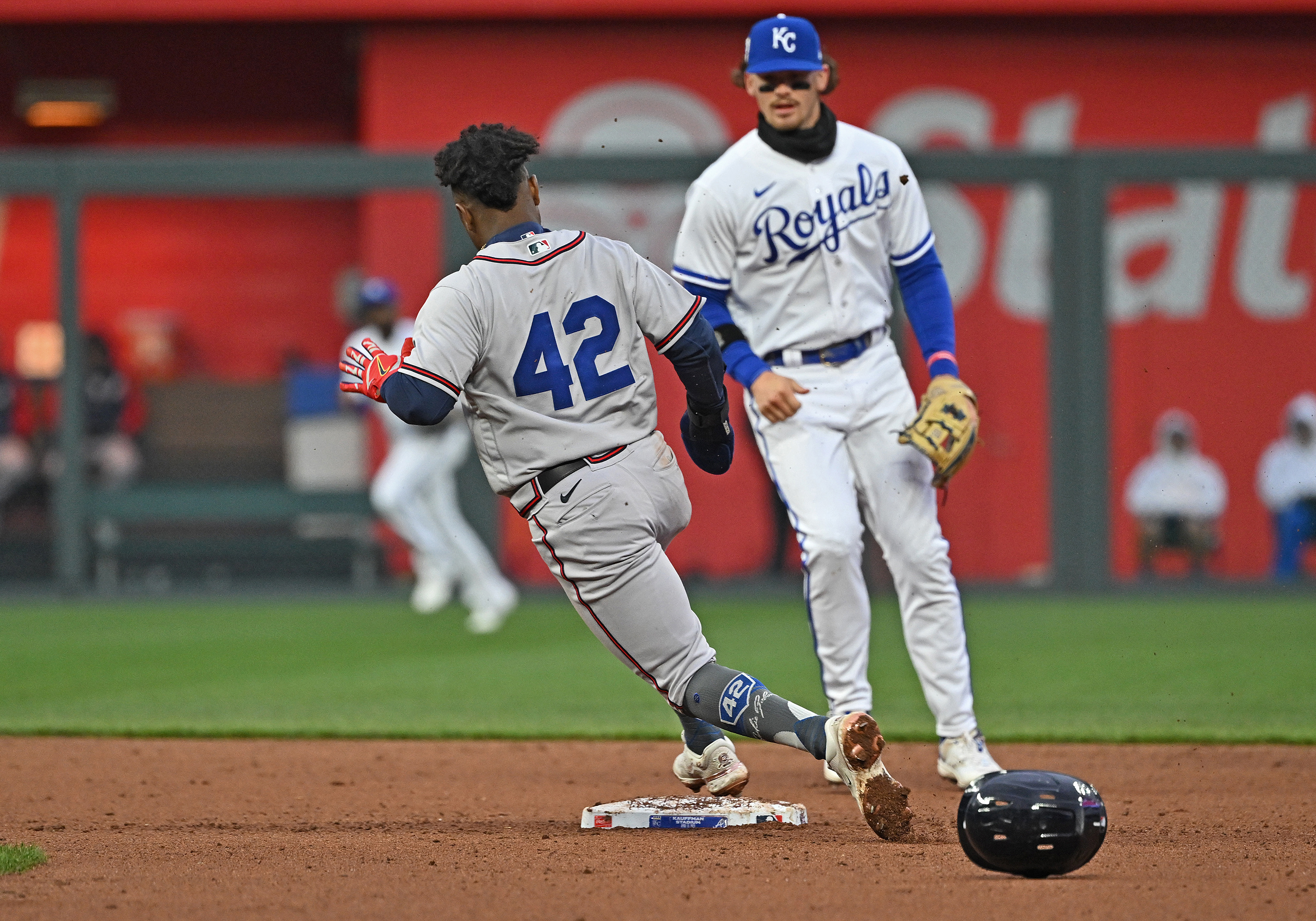 KANSAS CITY, MO - APRIL 15: Atlanta Braves rightfielder Ronald