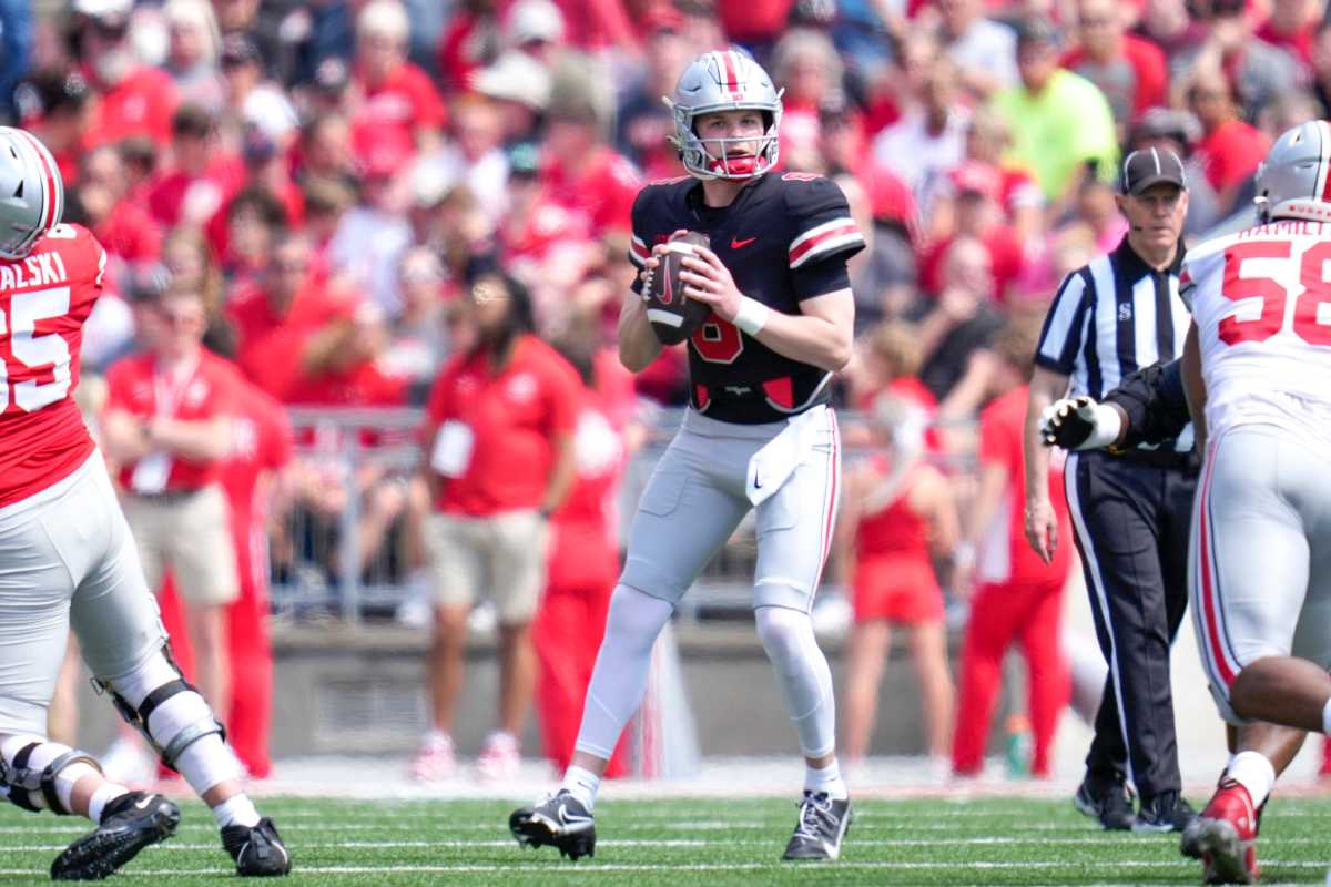 How Does Ohio State Buckeyes QB Kyle McCord's Spring Game Stack Up