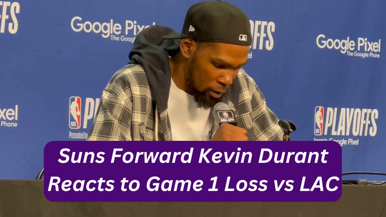 Phoenix Suns Forward Kevin Durant Reacts To Game 1 Loss Vs Los Angeles ...