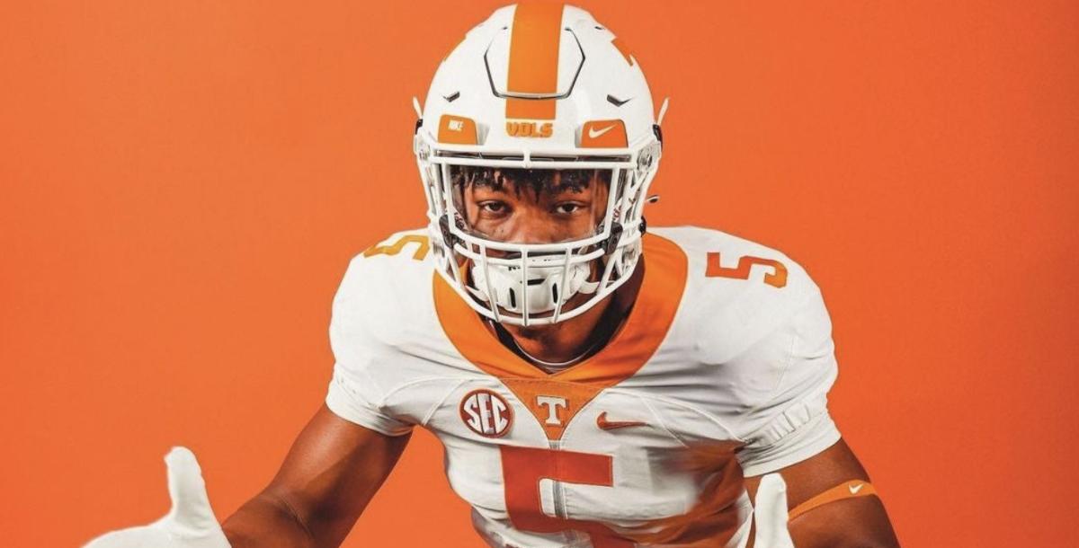 5-star DE Williams Nwaneri during an unofficial visit to Tennessee in Knoxville, Tennessee, on May 14, 2023. (Photo courtesy of Williams Nwaneri)