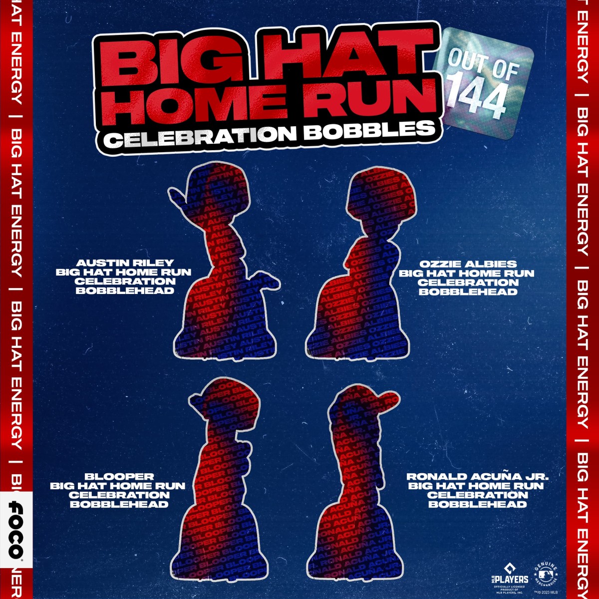 FOCO expands Big Hat Home Run celebration line of bobbleheads to include  Riley, Acuña, Ozzie, and Blooper - Sports Illustrated Atlanta Braves News,  Analysis and More