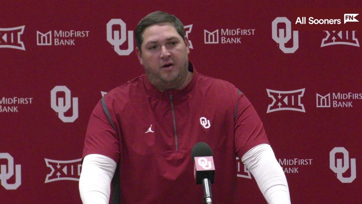 WATCH Oklahoma OC Jeff Lebby Spring Game Postgame Sports Illustrated