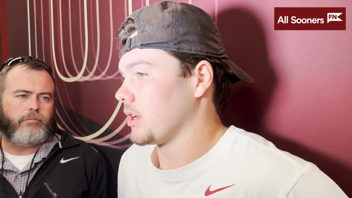 WATCH: Oklahoma QB Jackson Arnold Spring Game Postgame - Sports ...