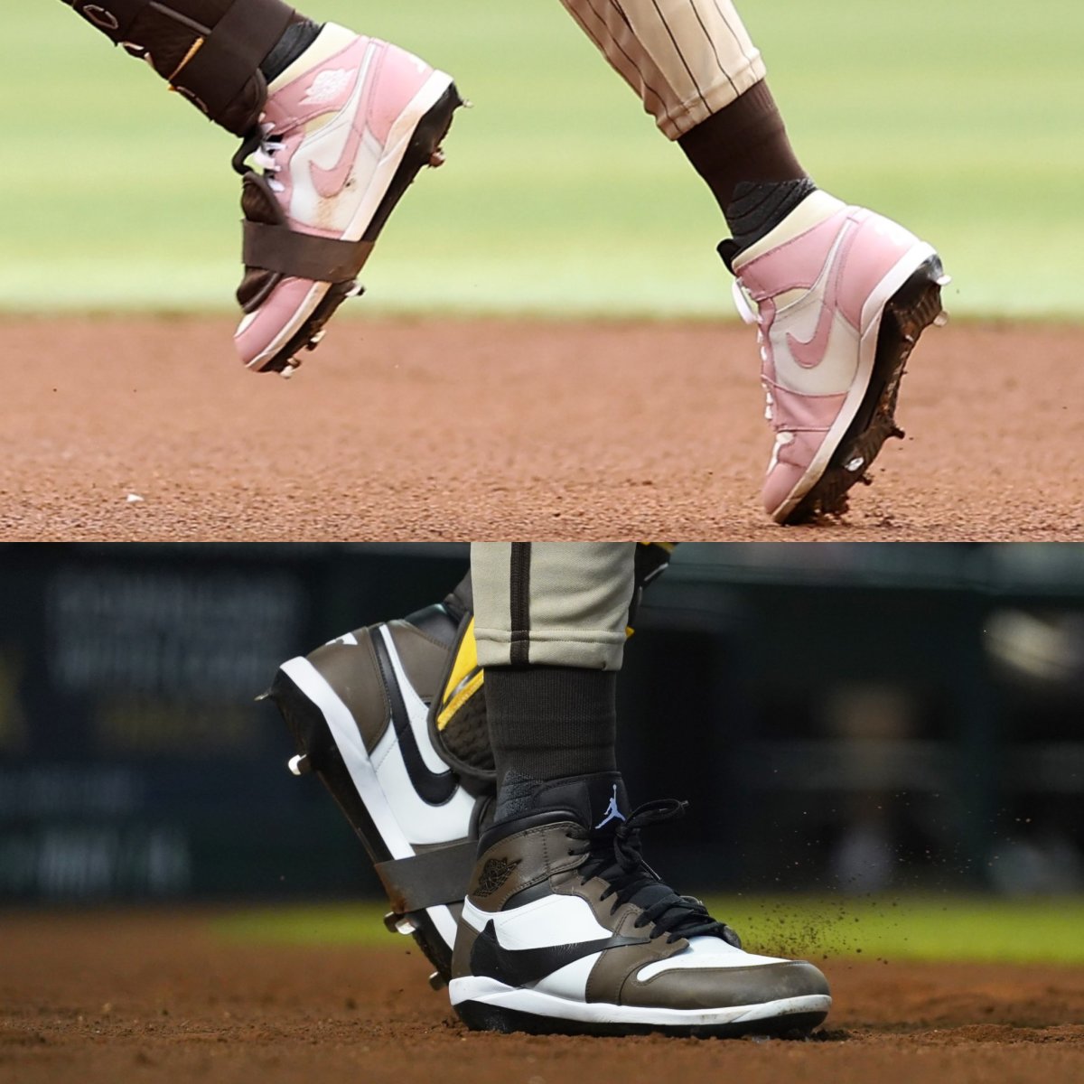 These are RIDICULOUS! 🤯 Fernando Tatis Jr. will rock these Jordan 1 cleats  for the Padres-Dodgers series this week. Are these the best…