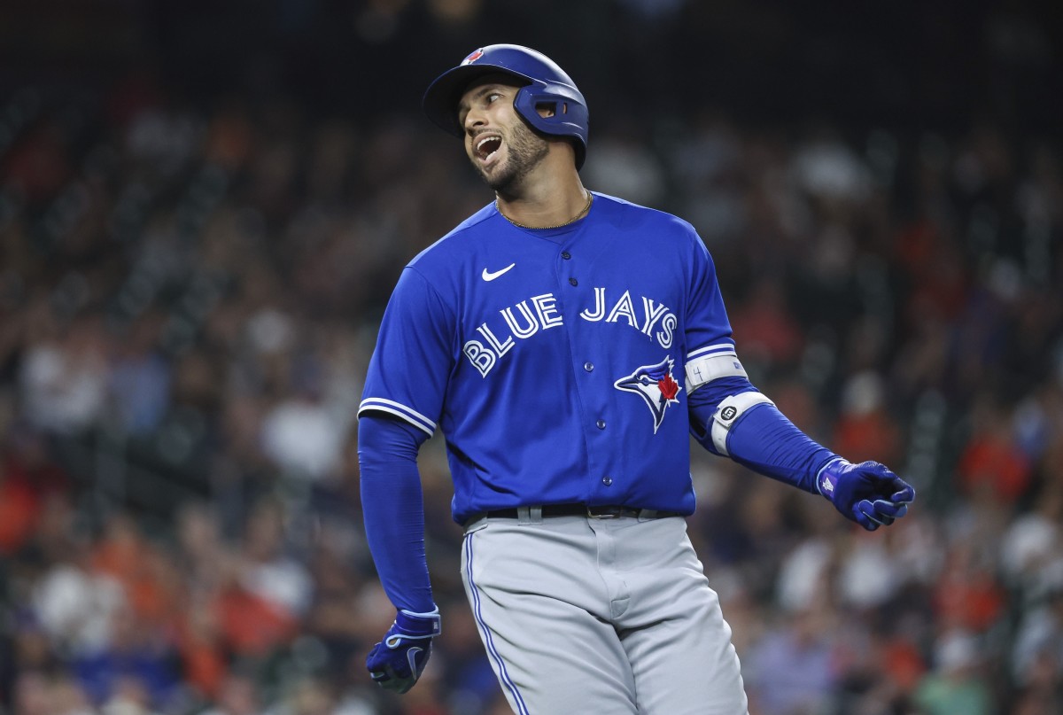 Toronto Blue Jays' George Springer Leaves Game After HBP, Likely Heading  For X-Ray - Fastball
