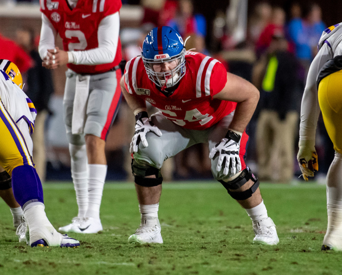 Ole Miss offensive lineman Nick Broeker Named Preseason All