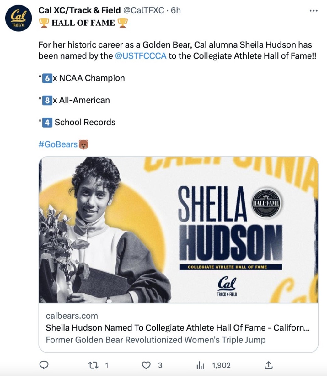 Sheila Hudson named to the Collegiate Hall of Fame