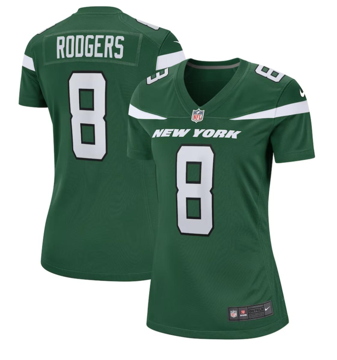 Aaron Rodgers New York Jets Nike Women's Game Jersey - $129.99