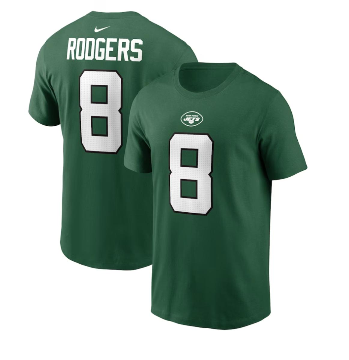 Aaron Rodgers New York Jets Nike Player Name & Number T-Shirt - $39.99