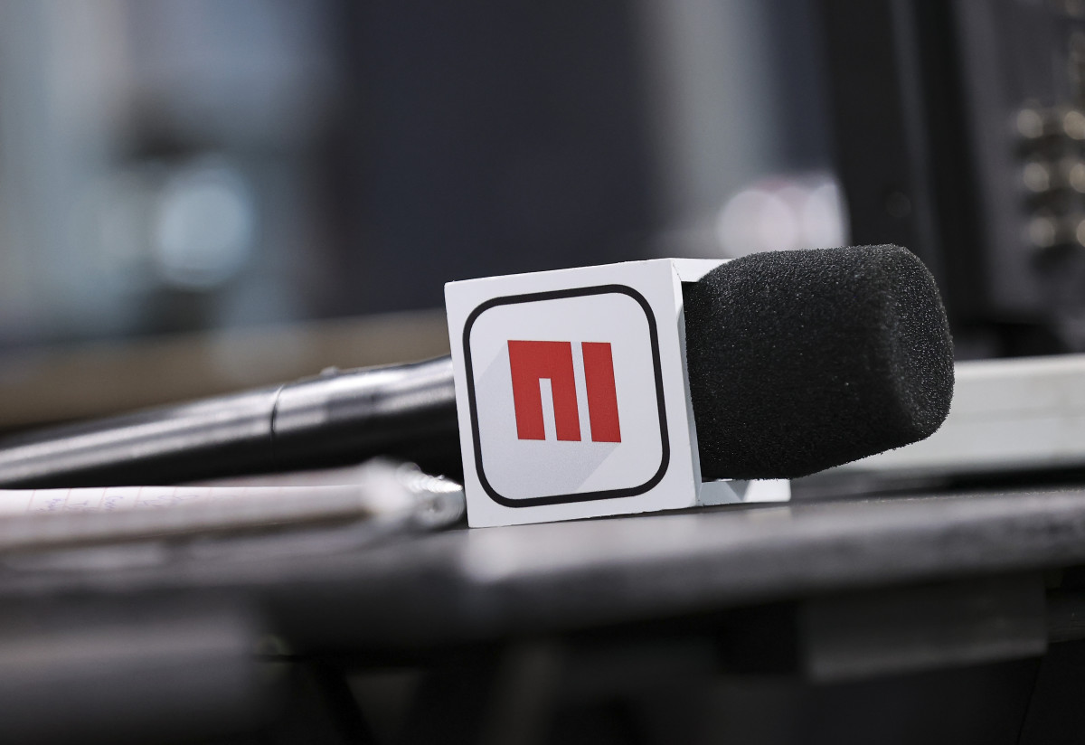 Apr 16, 2023; Houston, Texas, USA; General view of an ESPN microphone before the game between the Houston Astros and the Texas Rangers at Minute Maid Park. Mandatory Credit: Troy Taormina-USA TODAY Sports