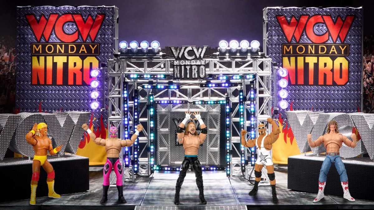 WWE action figures Mattel unveils new WCW stage project Sports