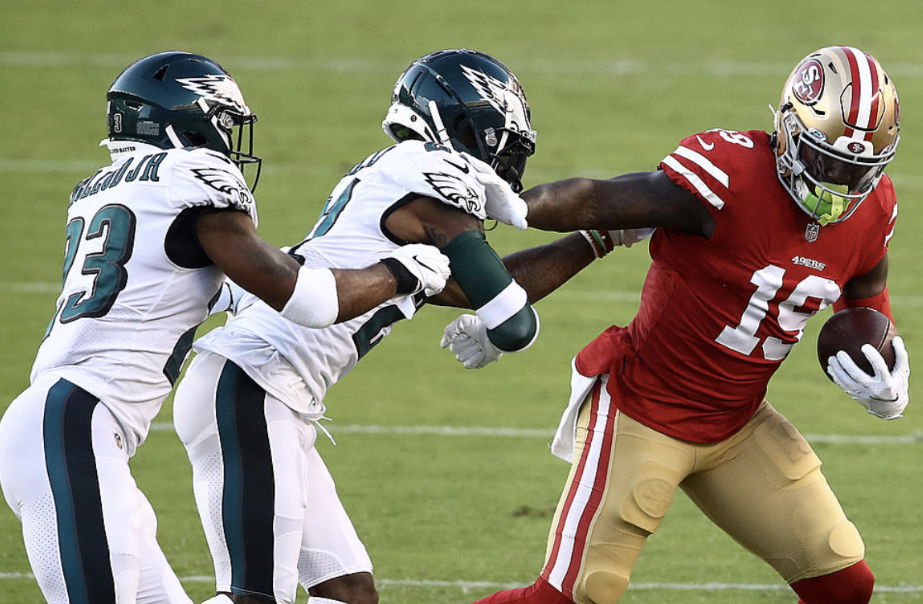 49ers' Brandon Aiyuk on NFC Championship loss: Eagles got 'extremely lucky'