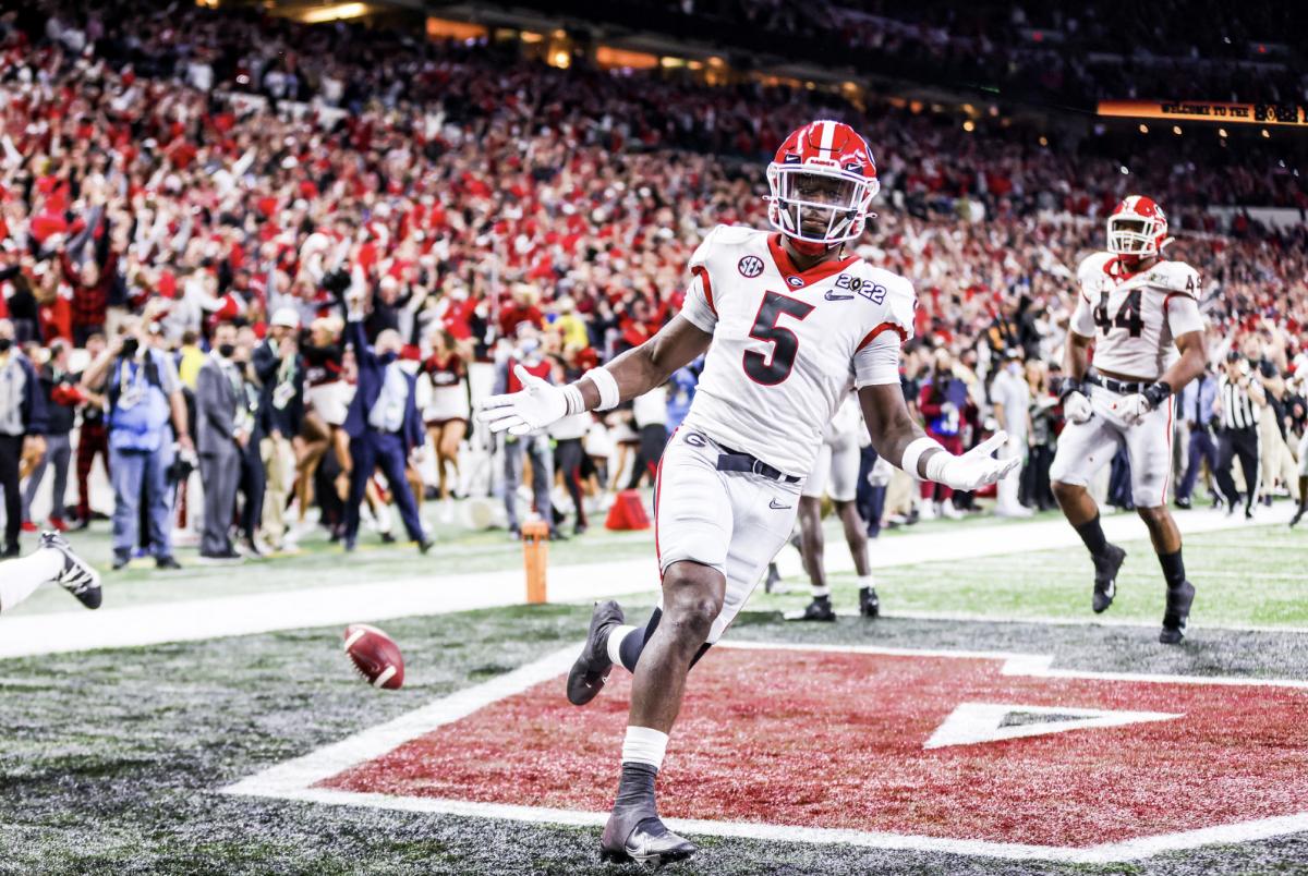 Nolan Smith, Kelee Ringo interception, Georgia Football - Sports