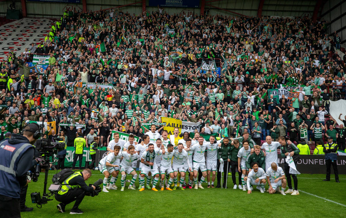 Celtic crowned Scottish Premiership champions after draw at Dundee