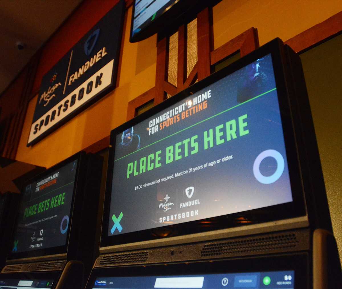 Sports Betting Kiosk at Mohegan Sun in Connecticut