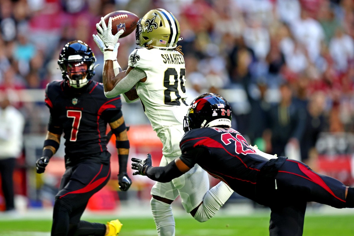 Wide receiver Rashid Shaheed  New Orleans Saints 2022 season recap