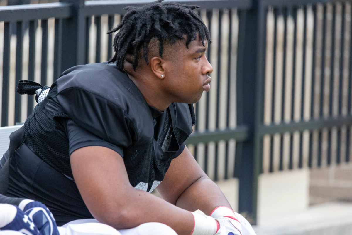 Auburn football commit Malik Autry during Opelika's 2023 spring game.