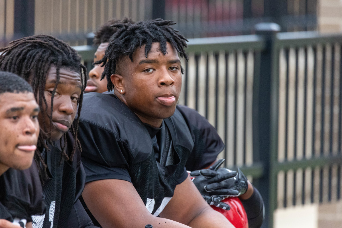 Auburn football commit Malik Autry during Opelika's 2023 spring game.