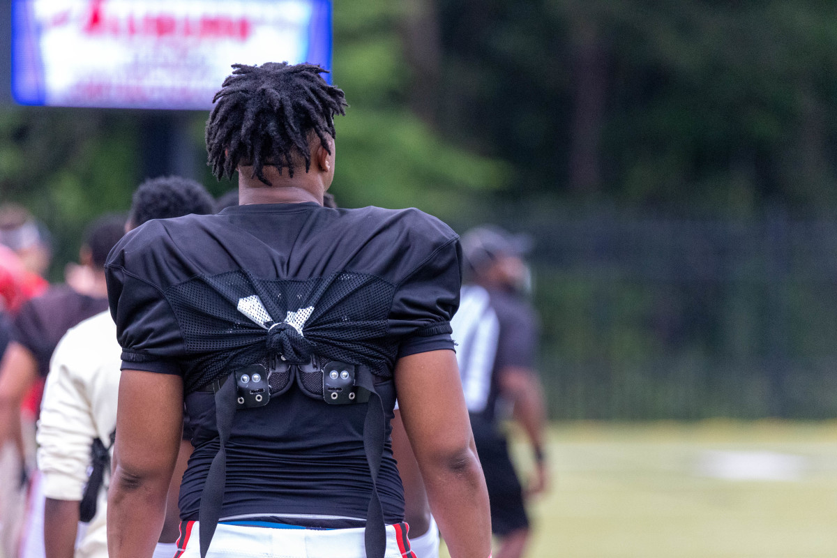 Auburn football commit Malik Autry during Opelika's 2023 spring game.