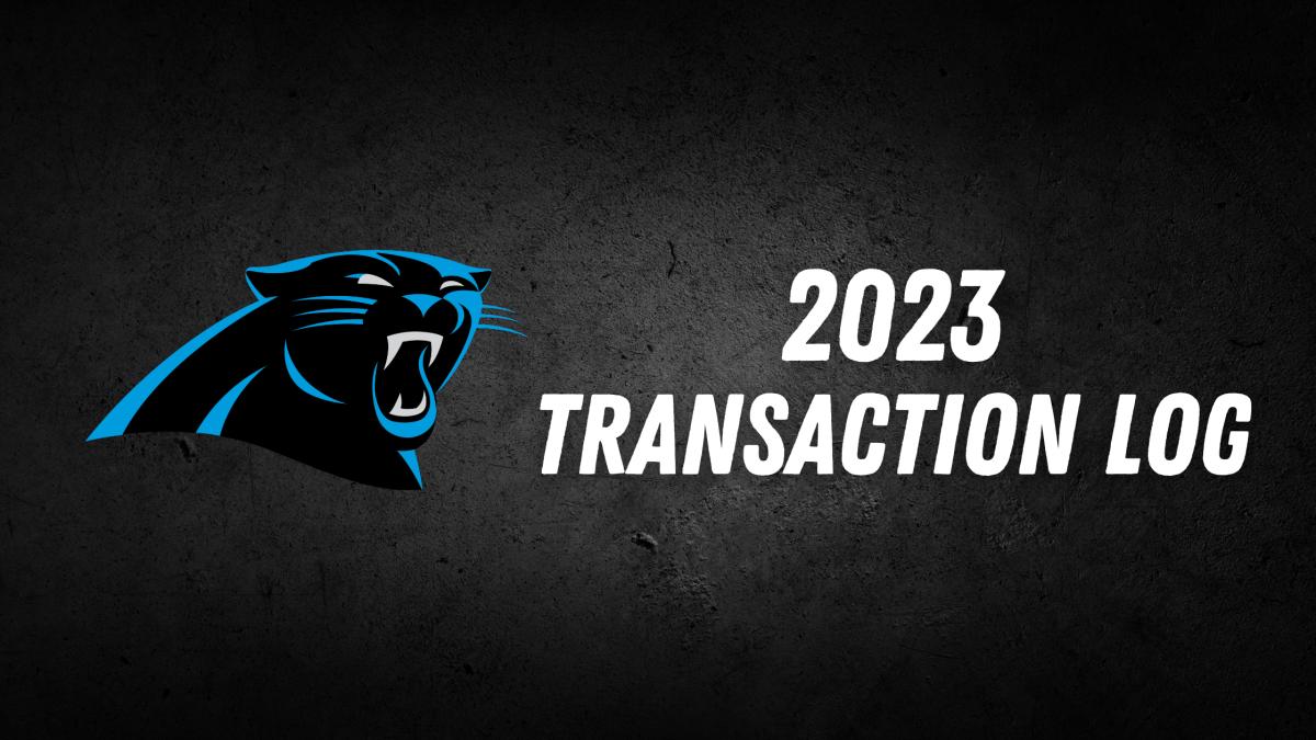 2023 Carolina Panthers Transactions