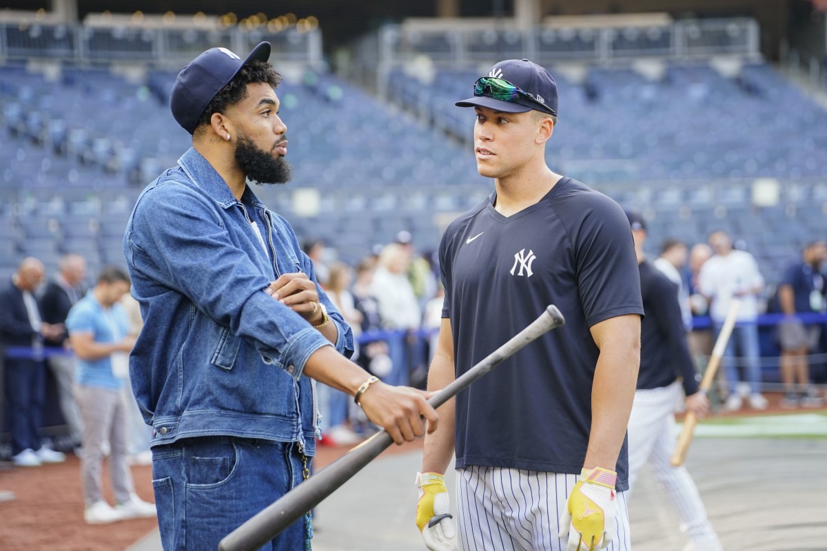 NBA Star Hanging Out With New York Yankees' Star Aaron Judge At Game On ...