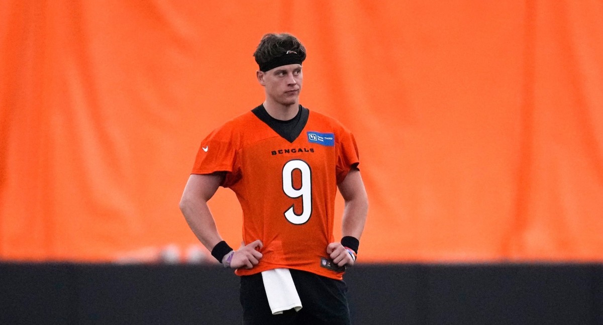 Joe Burrow wore a headband to this week's Bengals workout