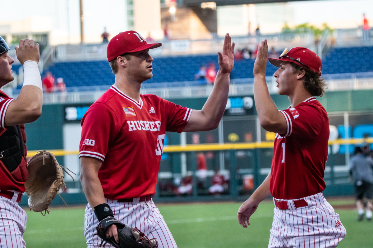 11-Will Walsh, Luke Jessen Nebraska Baseball vs Michigan State B1G Tourn