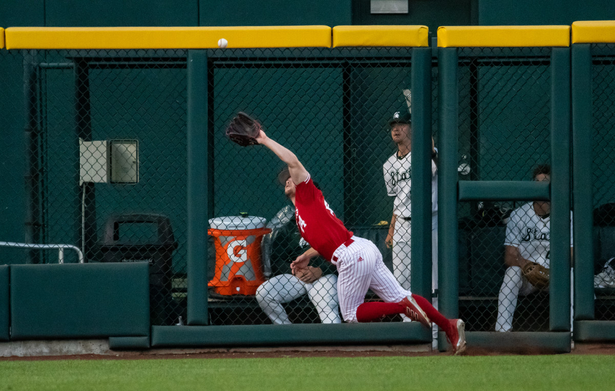 17-Gabe Swansen Nebraska Baseball vs Michigan State B1G Tourn