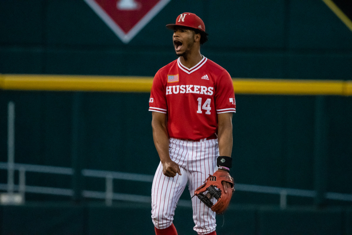 Brice Matthews 2 RBI Triple Nebraska Husker Baseball vs