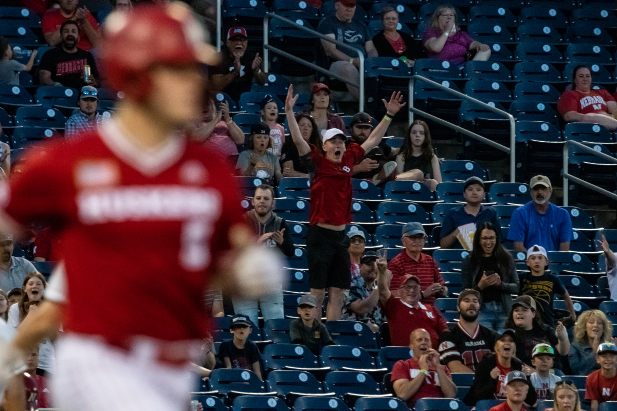 20-fan Nebraska Baseball vs Michigan State B1G Tourn