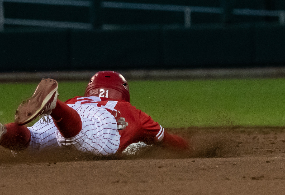 21-Luke Sartori Nebraska Baseball vs Michigan State B1G Tourn