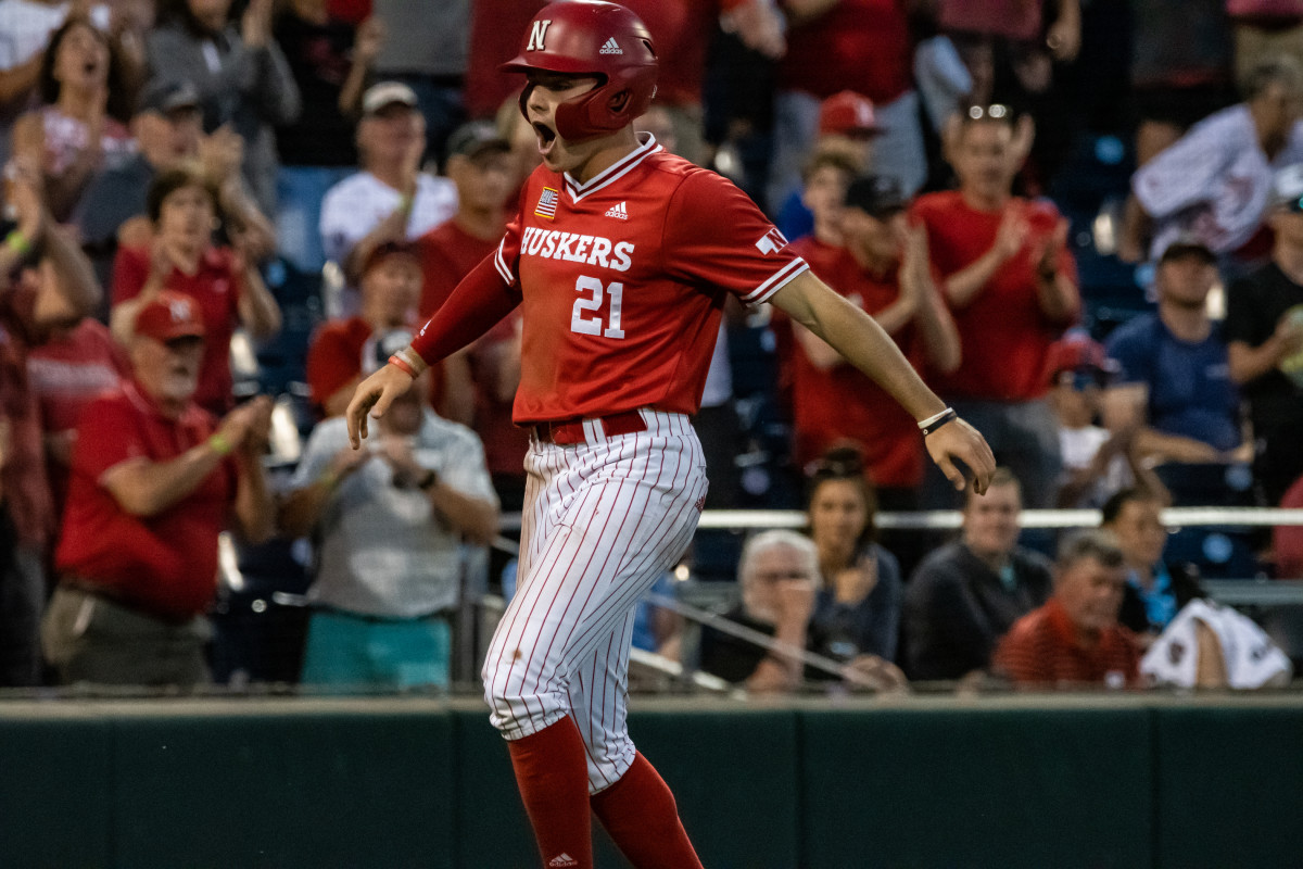 23-Luke Sartori Nebraska Baseball vs Michigan State B1G Tourn